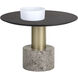 Monaco 23.5 X 15.75 inch Gold / Grey Marble / Charcoal Grey Coffee Table